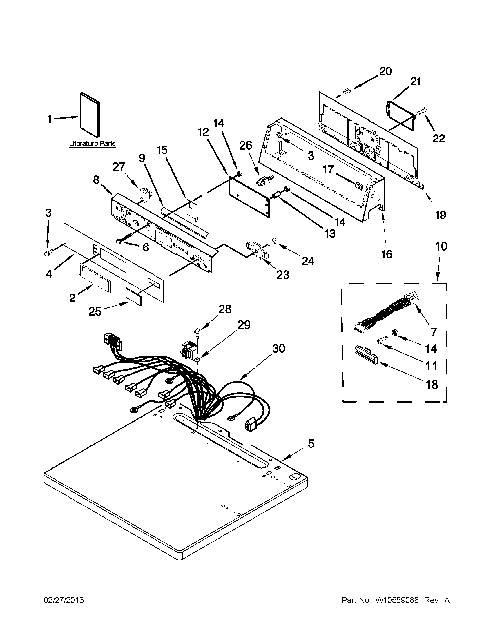 TOP AND CONSOLE PARTS