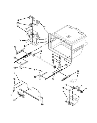 Freezer liner parts