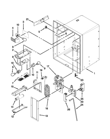 Refrigerator liner parts