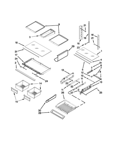 Shelf parts
