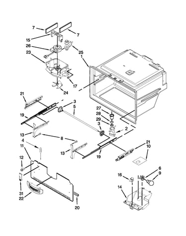 Freezer liner parts