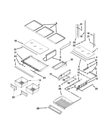 Shelf parts