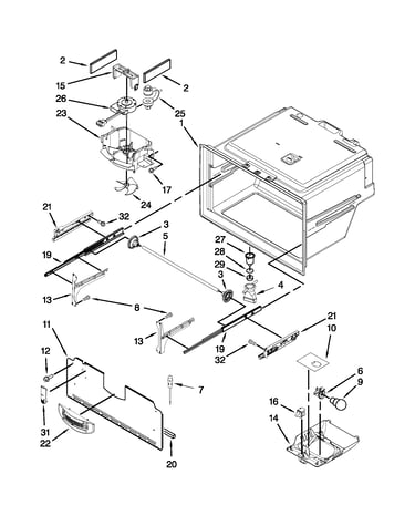 Freezer liner parts