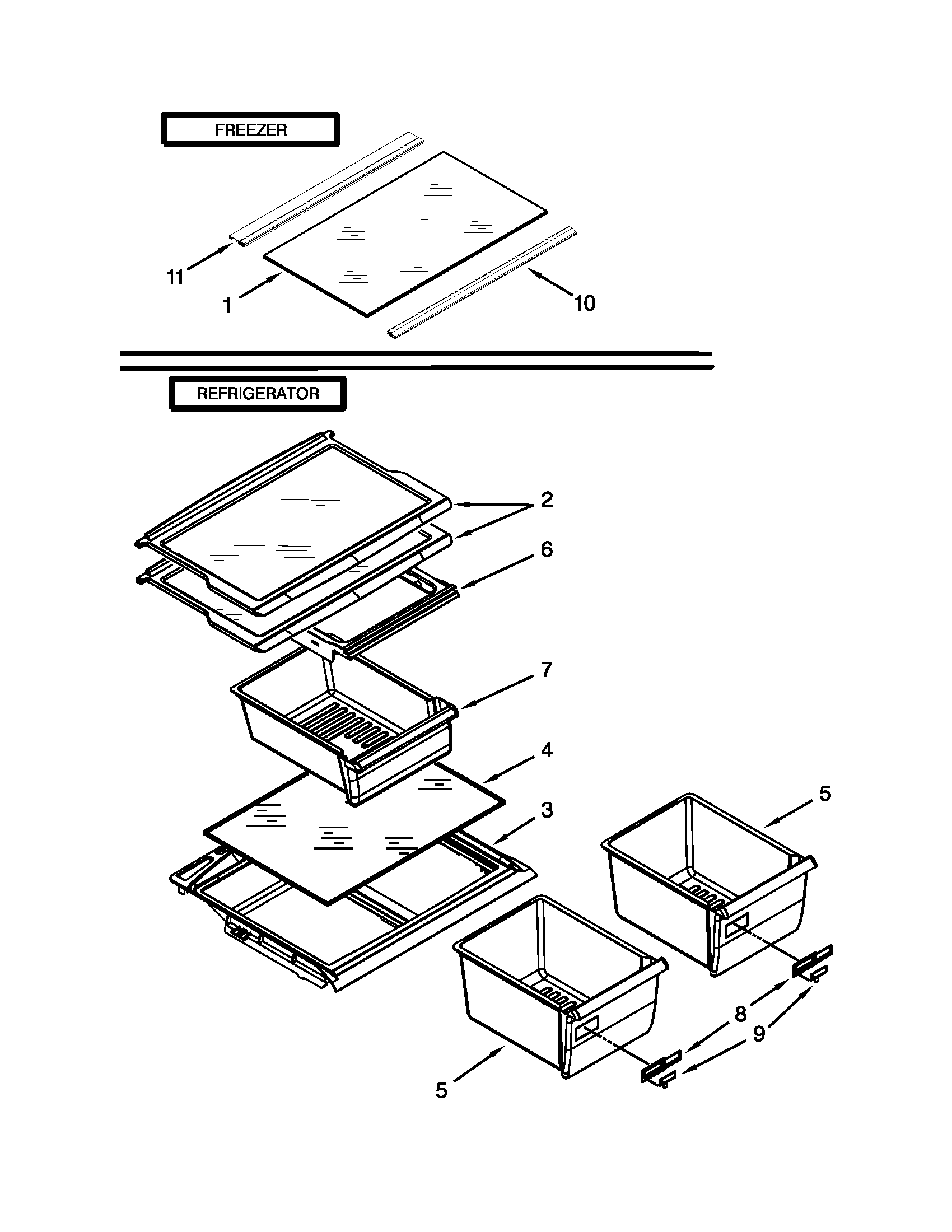 Shelf parts