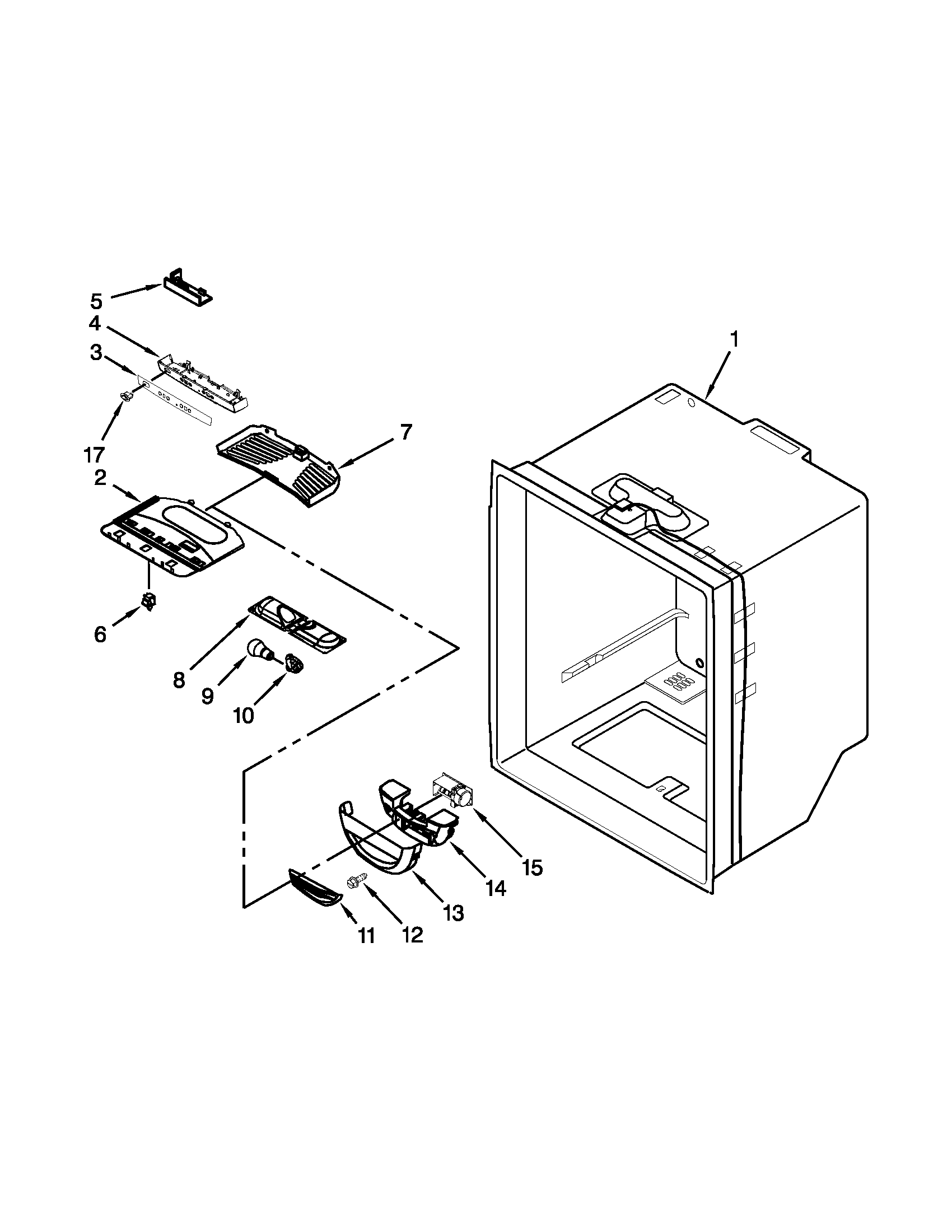 REFRIGERATOR LINER PARTS