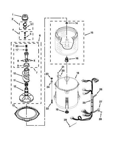 Basket and tub parts