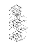 Refrigerator shelf parts