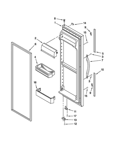 Refrigerator door