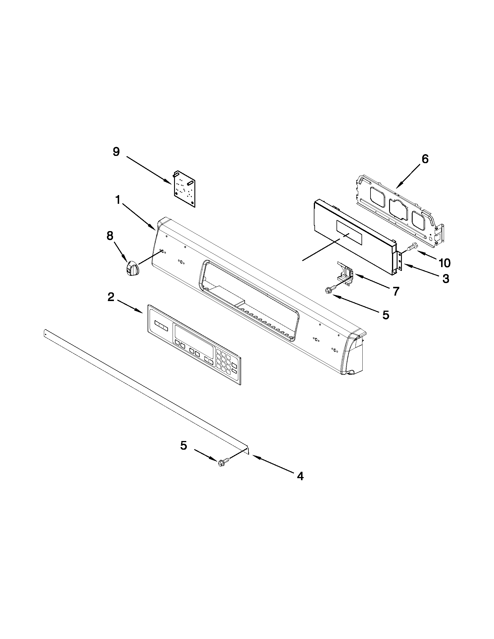 Control panel parts