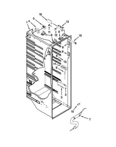Refrigerator liner parts