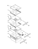 Refrigerator shelf parts