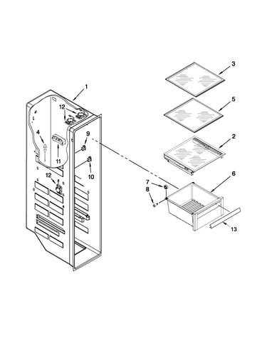 Freezer liner parts