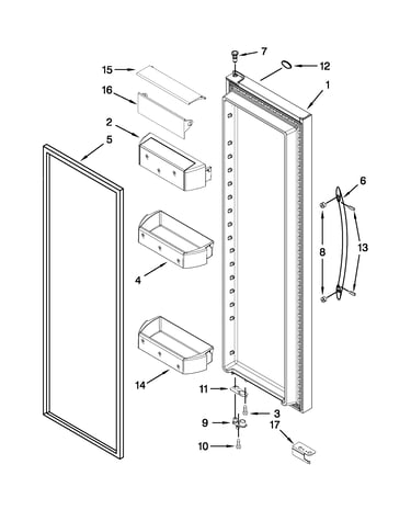 Refrigerator door