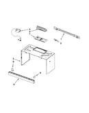 Cabinet and installation parts