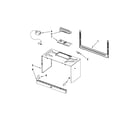 Whirlpool WMH32517AB1 cabinet and installation parts diagram