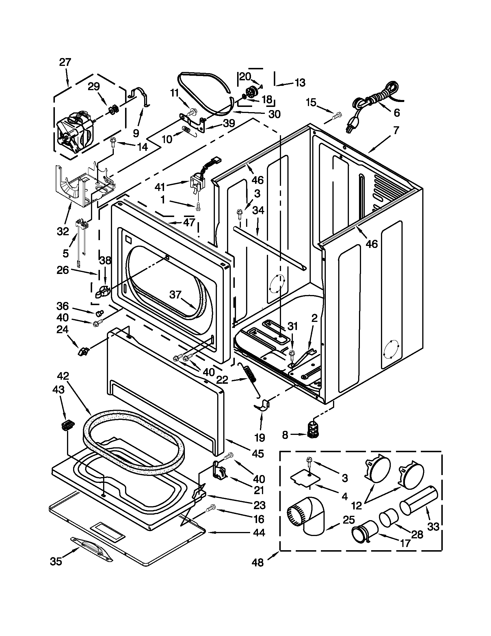 Cabinet parts