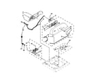 Whirlpool 7MWTW5521BW0 console and dispenser parts diagram