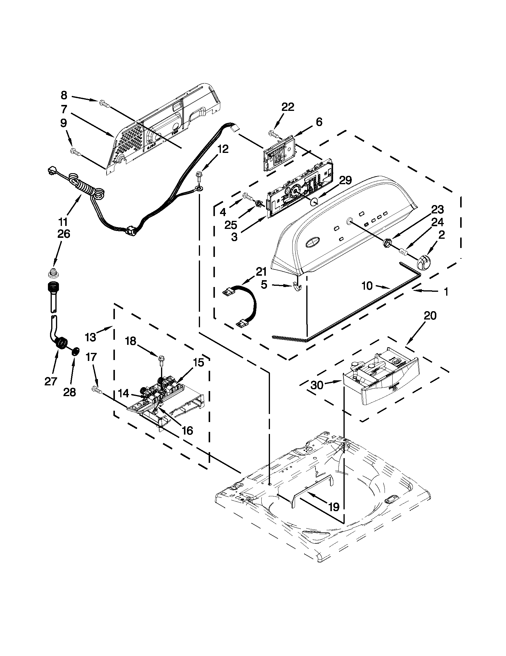 Console and dispenser parts