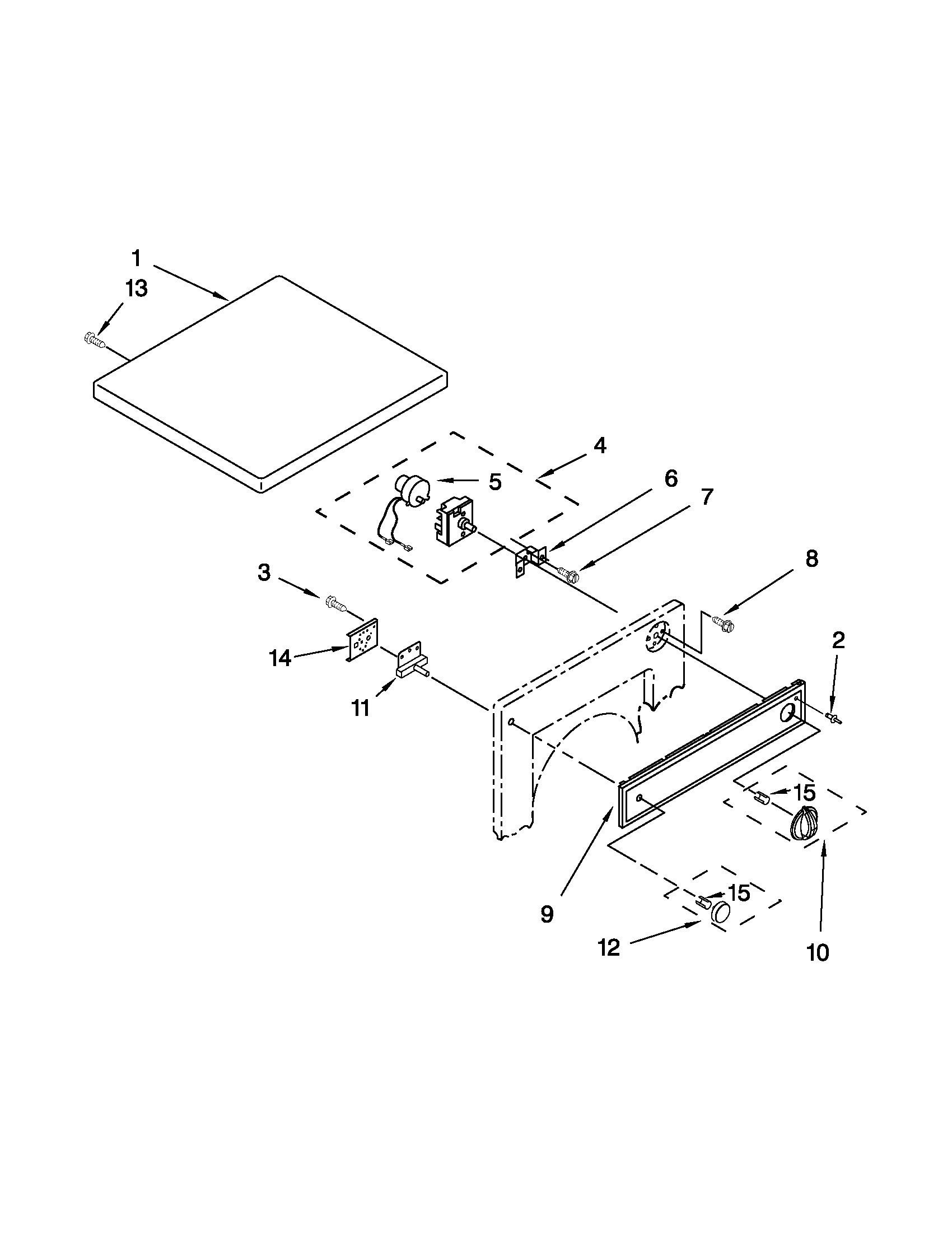 Top and console parts