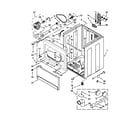 Whirlpool YWED5700AC1 cabinet parts diagram