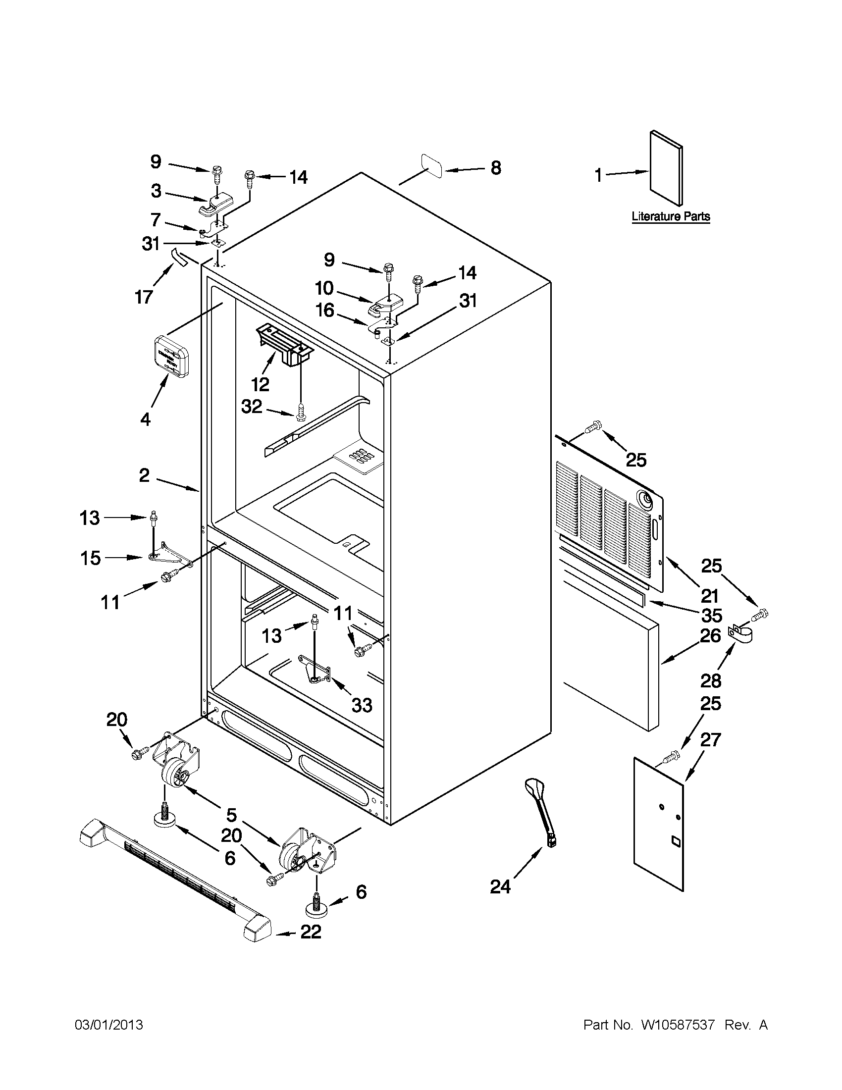 Cabinet parts