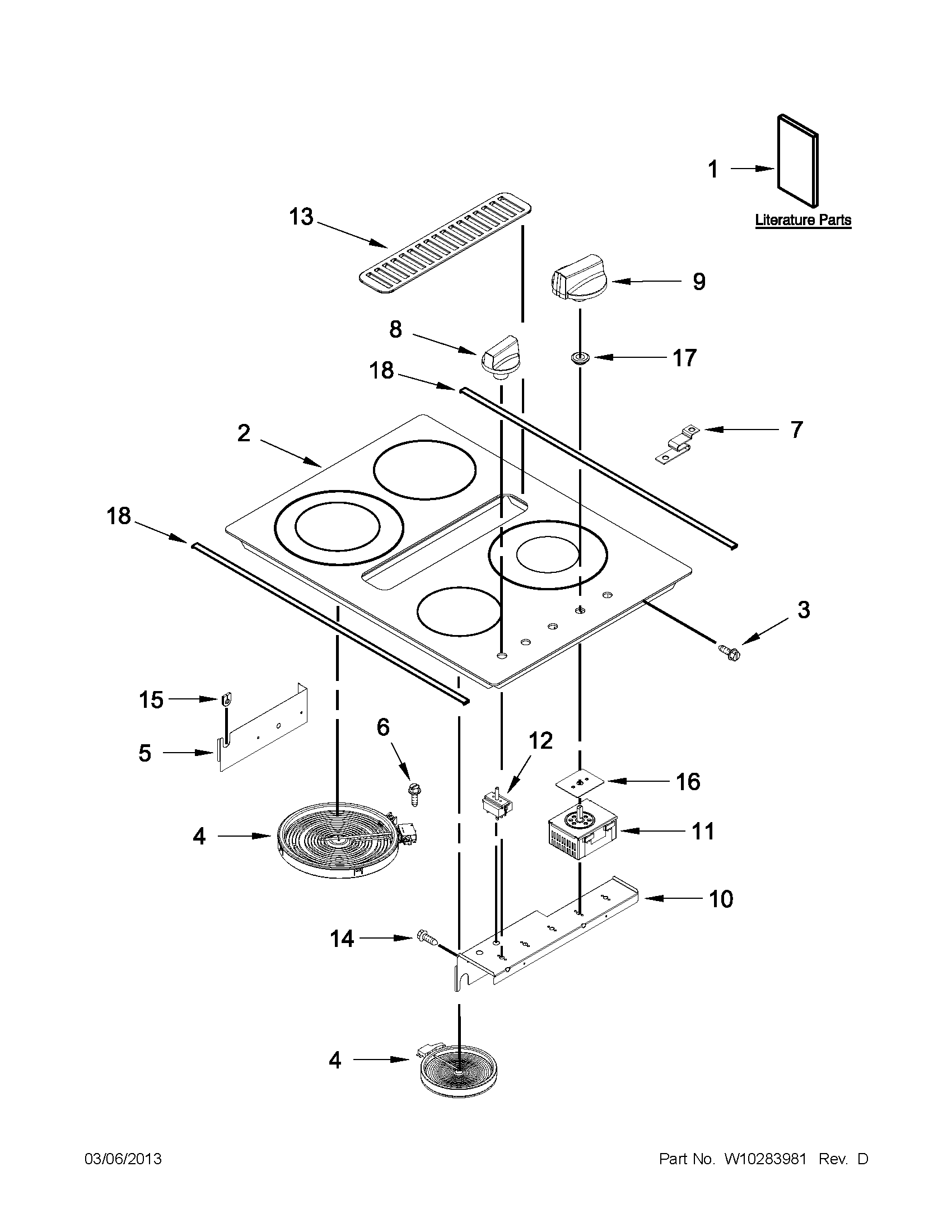 COOKTOP PARTS