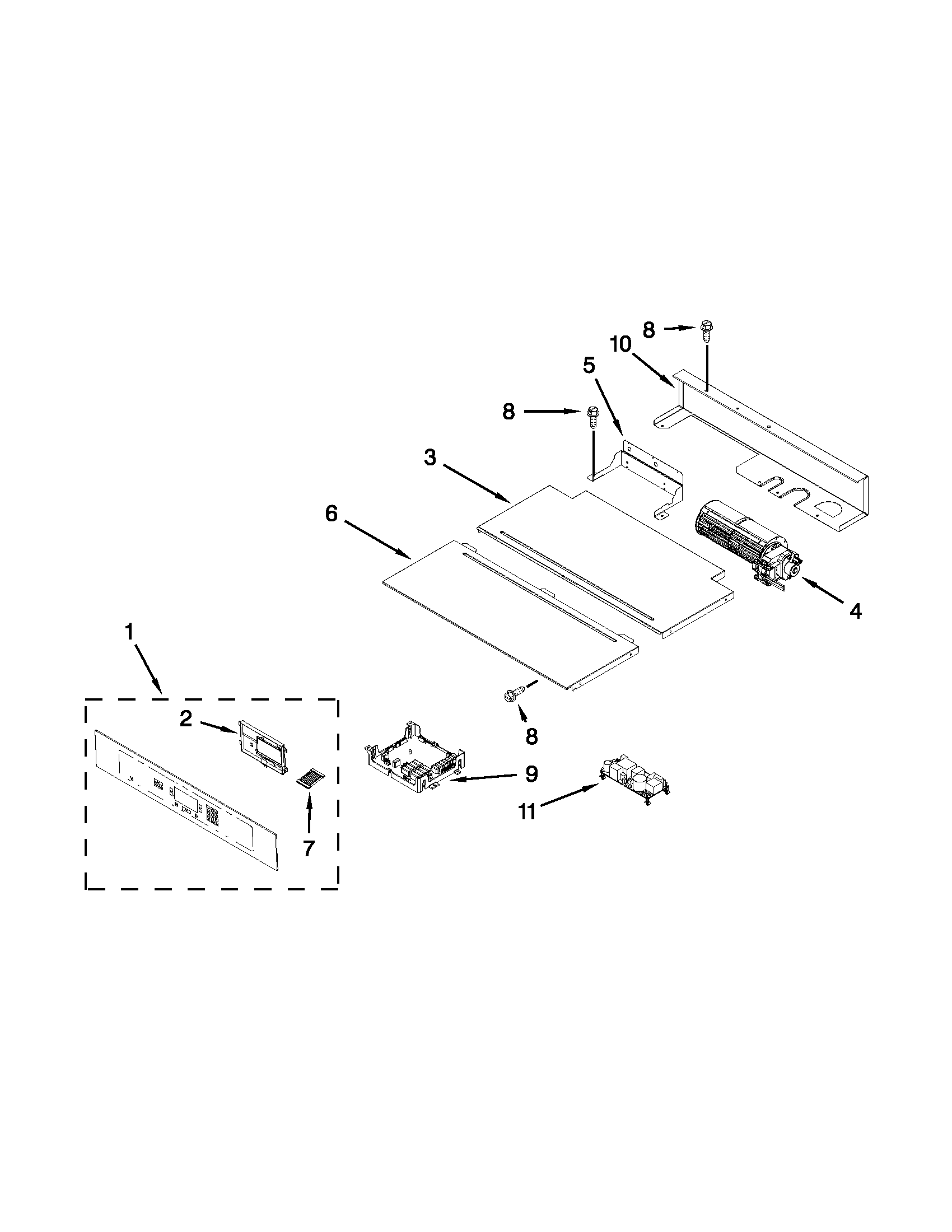 Control panel parts
