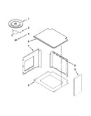 Top support and turntable parts