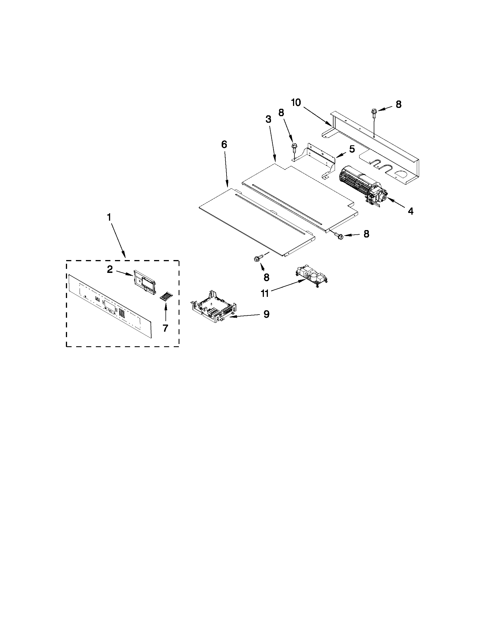 Control panel parts