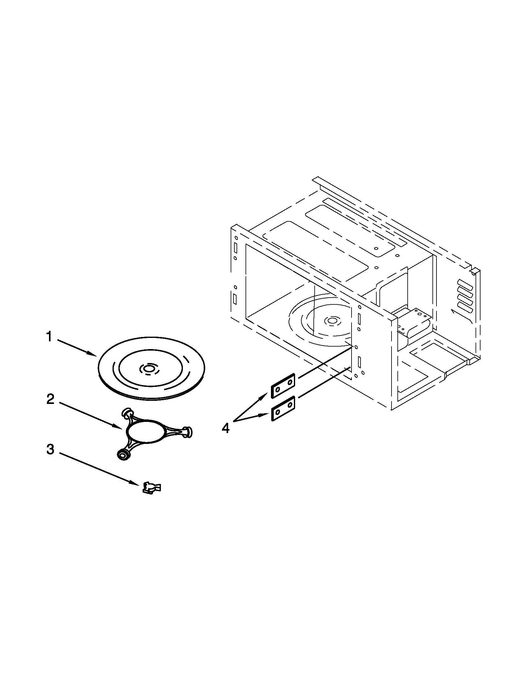 Internal microwave parts