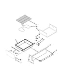 Drawer and rack parts