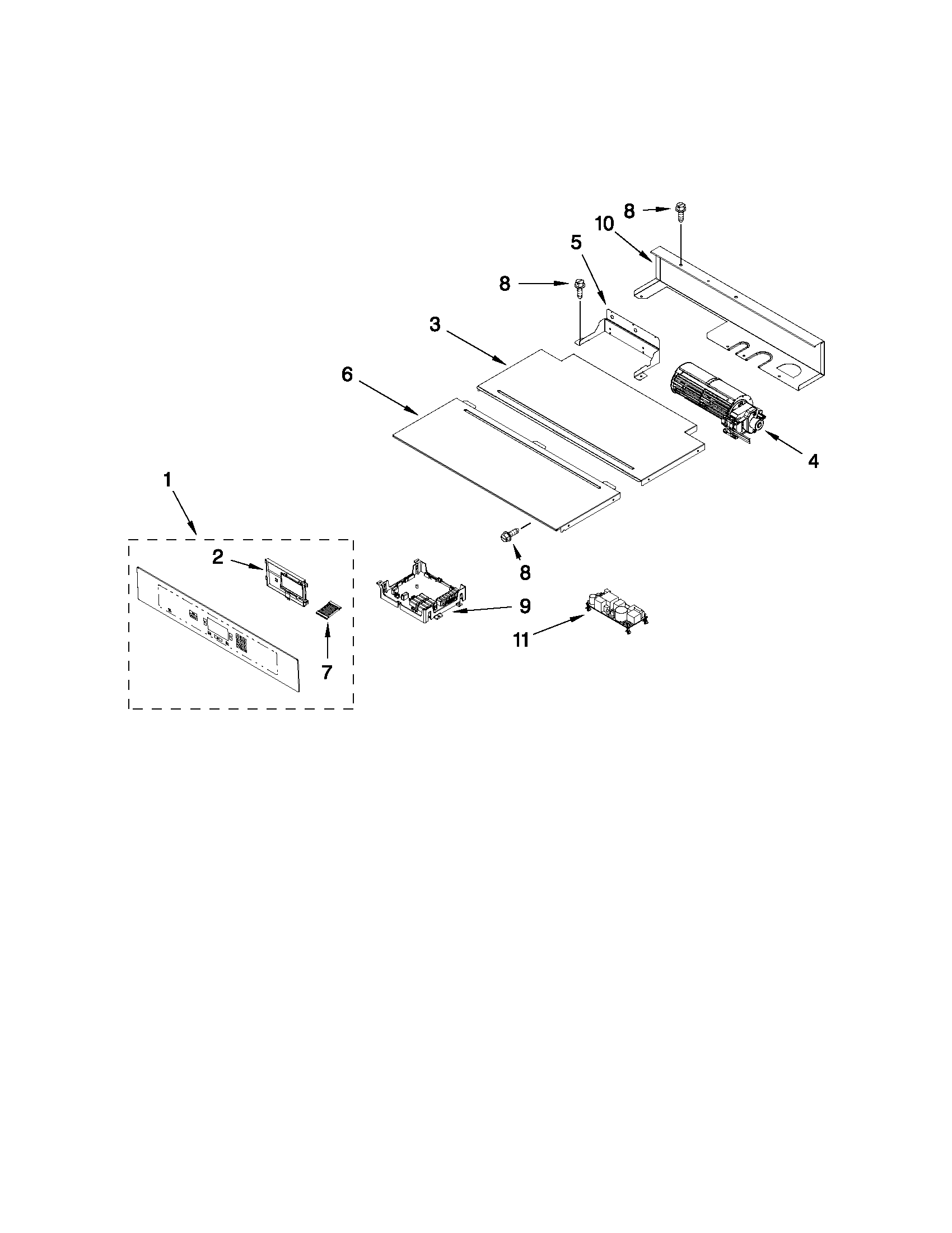 Control panel parts