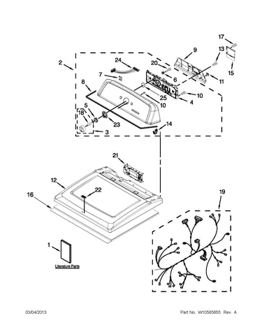 Top and console parts
