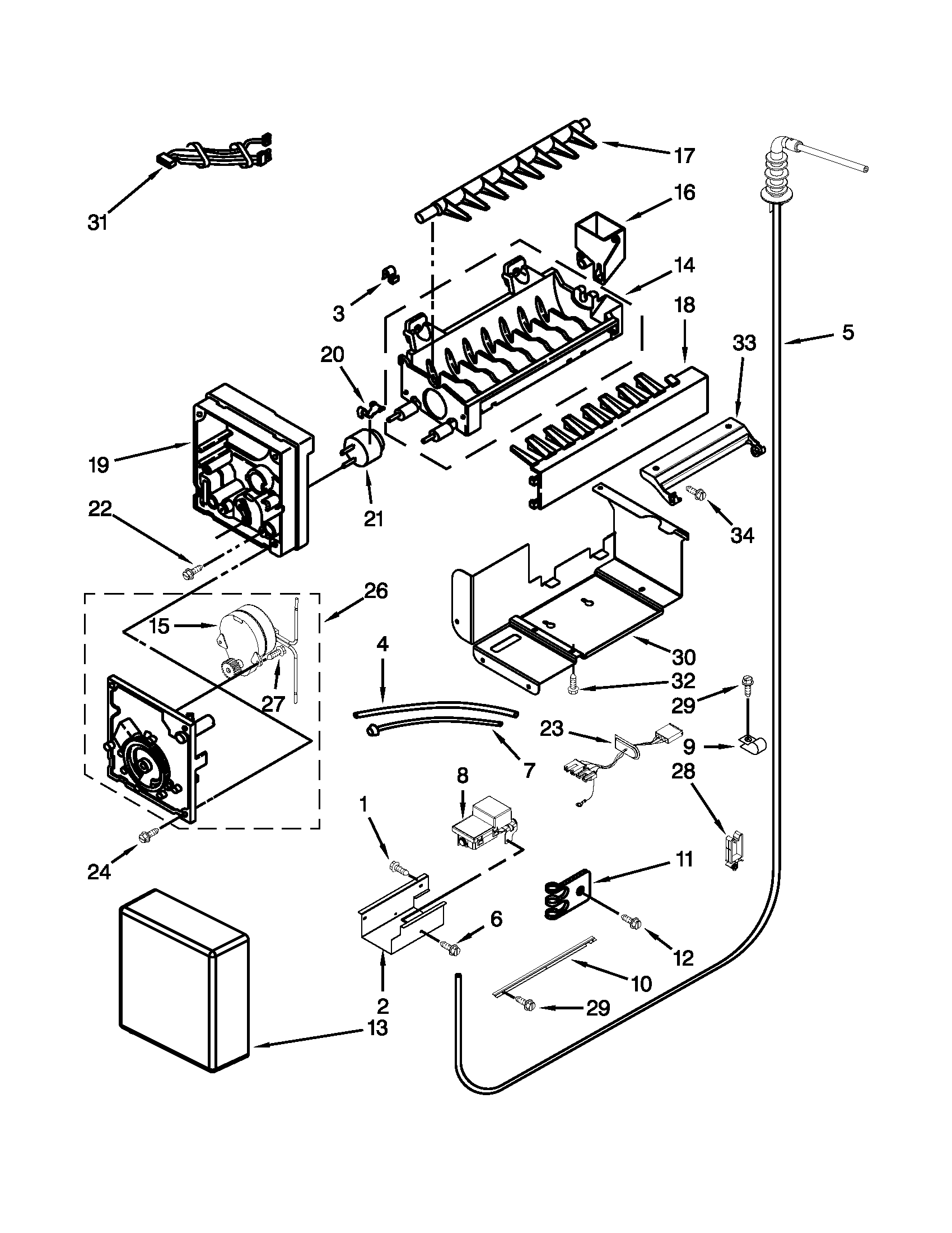 Icemaker parts