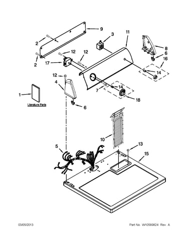 Top and console parts