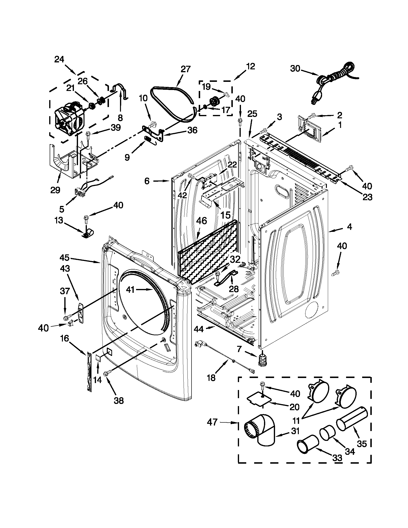 Cabinet parts