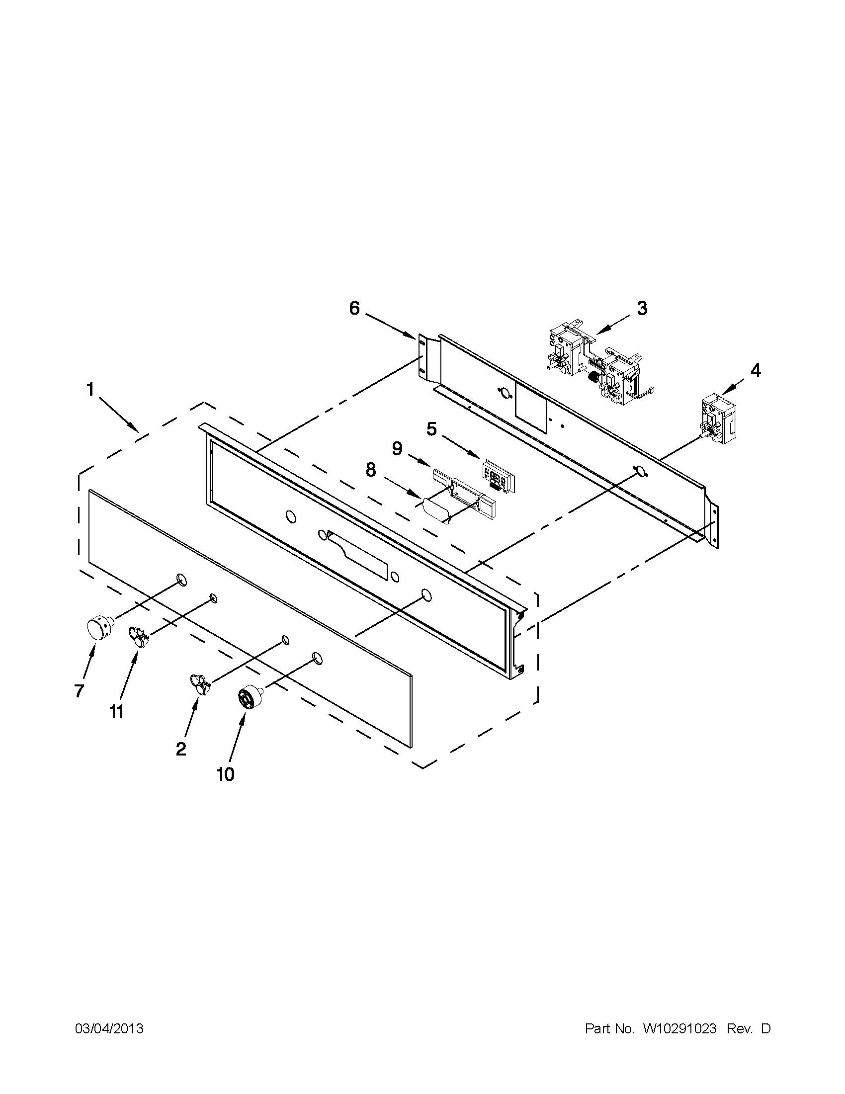 Control panel parts
