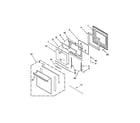 Ikea IBS550PWS00 oven door parts diagram
