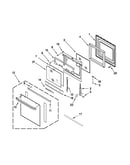 Oven door parts