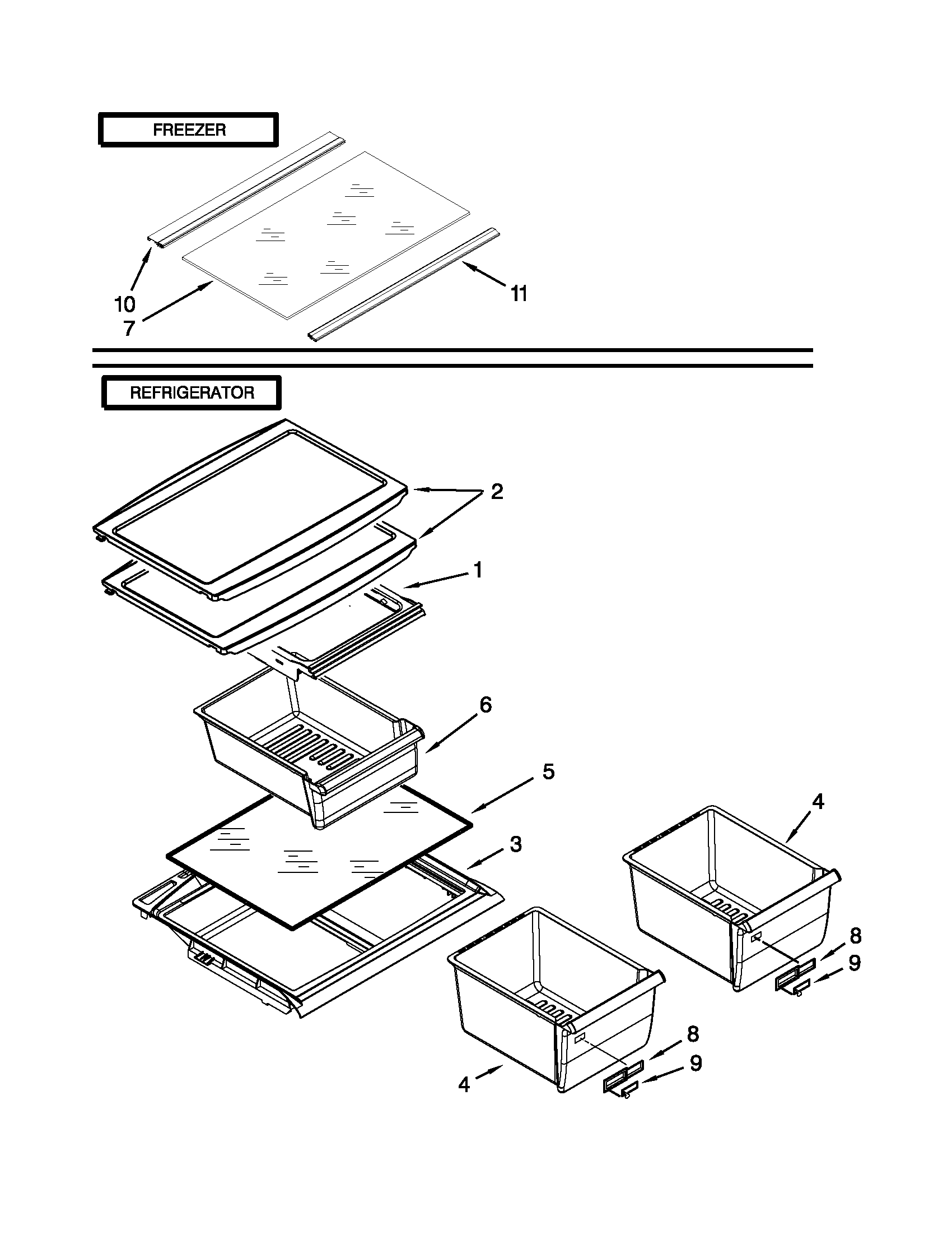 Shelf parts