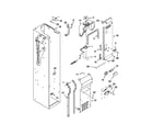 KitchenAid KSSO36FTX17 freezer liner and air flow parts diagram