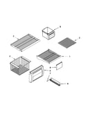 Freezer shelf parts