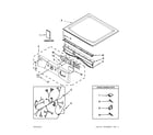 Whirlpool WGD9151YW1 top and console parts diagram