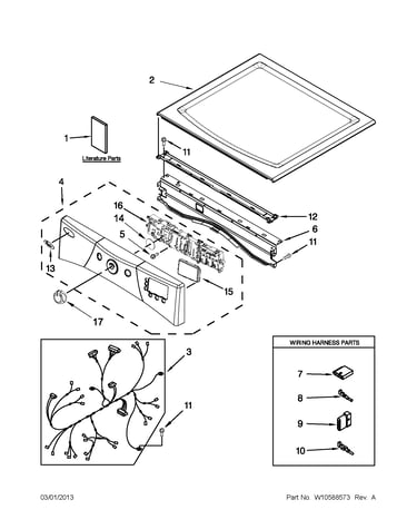 Top and console parts