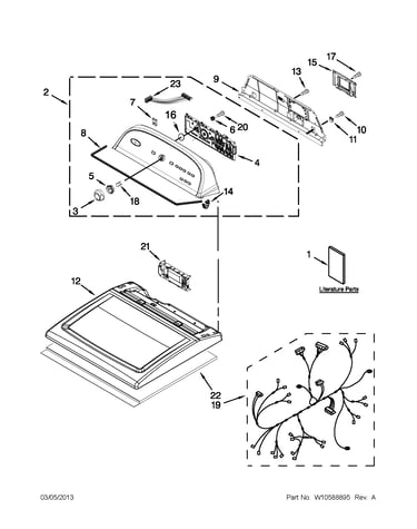 Top and console parts