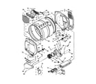 Whirlpool WED5610XW1 bulkhead parts diagram