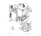 Whirlpool 4GNED4600YQ1 cabinet parts diagram