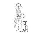 Maytag 7MMVWX622BW0 basket and tub parts diagram