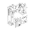 KitchenAid KSSC42QTS17 freezer liner and air flow parts diagram