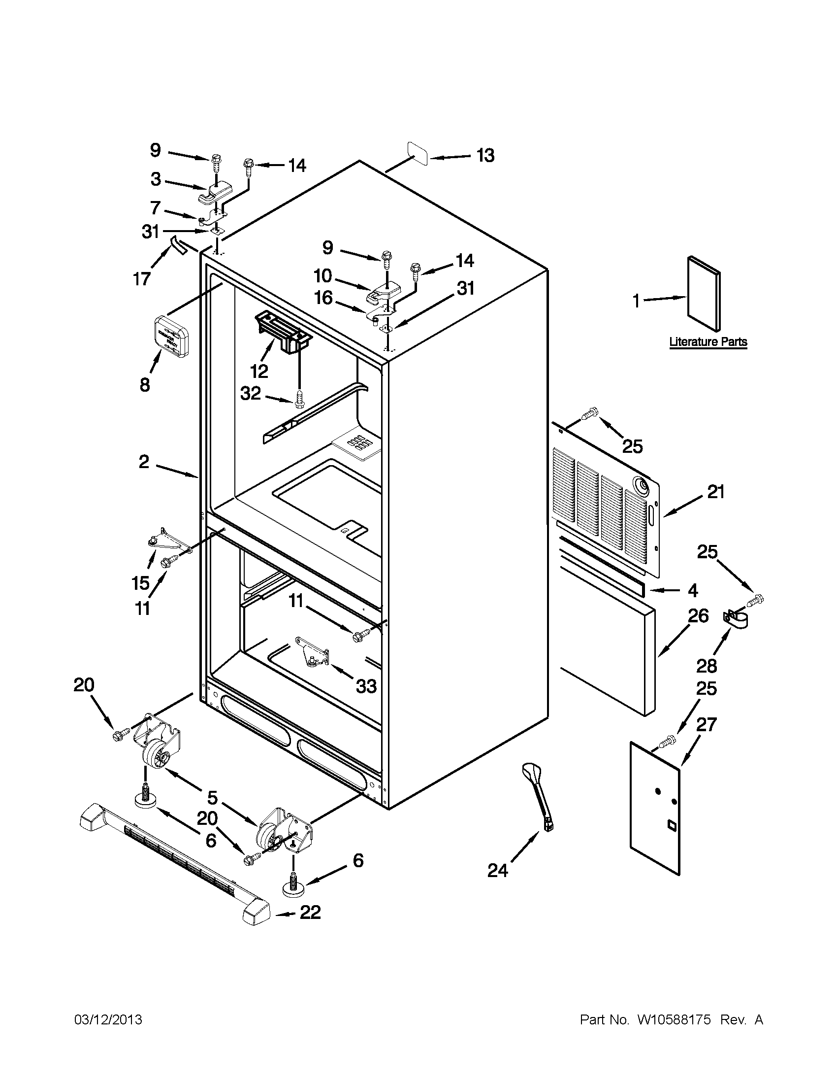 Cabinet parts